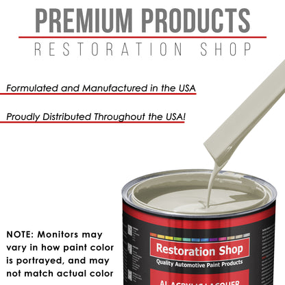 Ermine White - Acrylic Lacquer Auto Paint - Quart Paint Color Only - Professional Gloss Automotive, Car, Truck, Guitar & Furniture Refinish Coating
