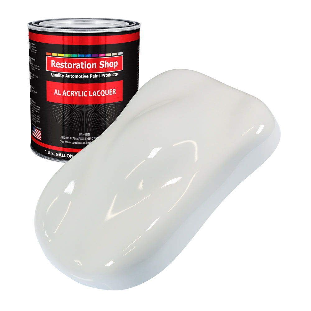 Pure White - Acrylic Lacquer Auto Paint - Gallon Paint Color Only - Professional Gloss Automotive, Car, Truck, Guitar & Furniture Refinish Coating