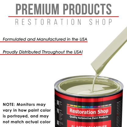 Grand Prix White - Acrylic Lacquer Auto Paint - Gallon Paint Color Only - Professional Gloss Automotive Car Truck Guitar Furniture - Refinish Coating