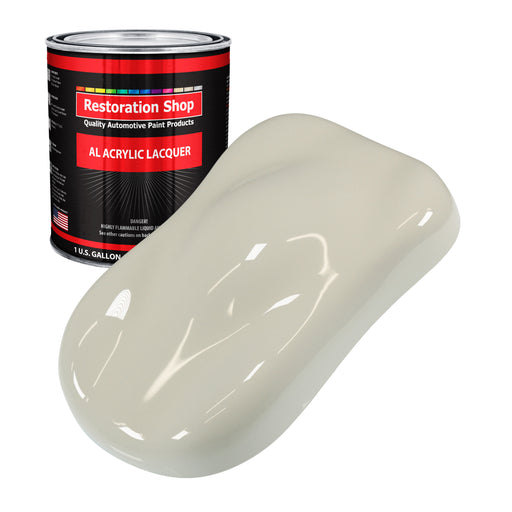 Spinnaker White - Acrylic Lacquer Auto Paint - Gallon Paint Color Only - Professional Gloss Automotive, Car, Truck, Guitar, Furniture Refinish Coating