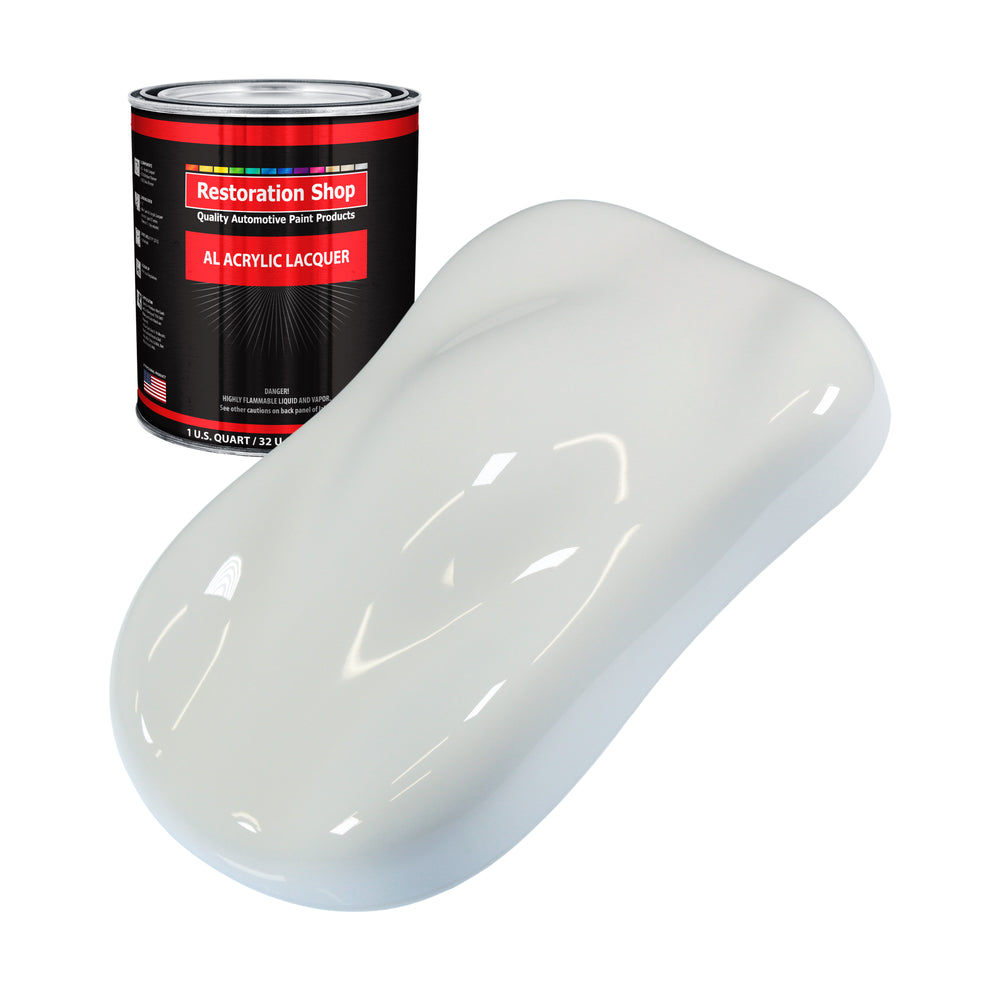 Cameo White - Acrylic Lacquer Auto Paint - Quart Paint Color Only - Professional Gloss Automotive, Car, Truck, Guitar & Furniture Refinish Coating