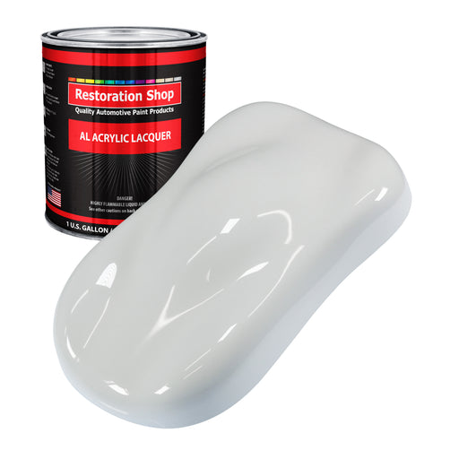 Championship White - Acrylic Lacquer Auto Paint - Gallon Paint Color Only - Professional Gloss Automotive Car Truck Guitar Furniture Refinish Coating