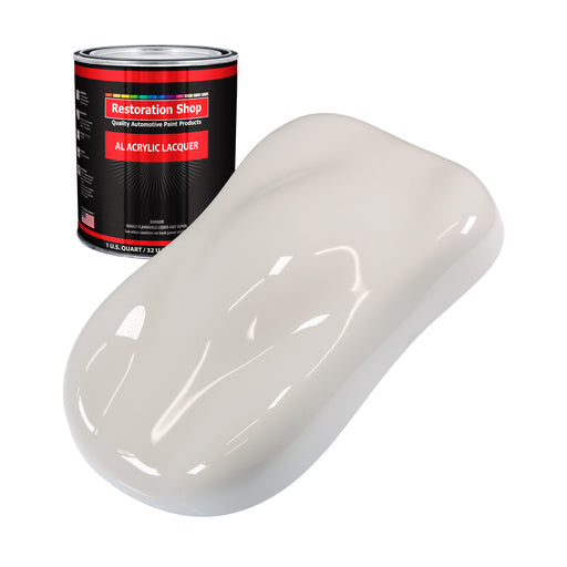 Oxford White - Acrylic Lacquer Auto Paint - Quart Paint Color Only - Professional Gloss Automotive, Car, Truck, Guitar & Furniture Refinish Coating