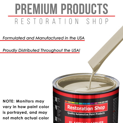Olympic White - Acrylic Lacquer Auto Paint - Gallon Paint Color Only - Professional Gloss Automotive, Car, Truck, Guitar & Furniture Refinish Coating