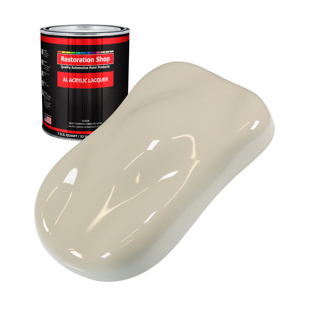 Olympic White - Acrylic Lacquer Auto Paint - Quart Paint Color Only - Professional Gloss Automotive, Car, Truck, Guitar & Furniture Refinish Coating