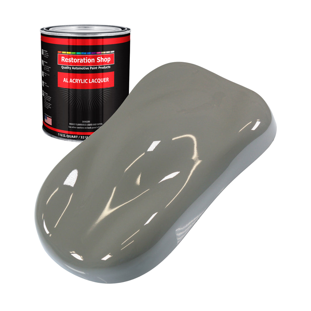 Dove Gray - Acrylic Lacquer Auto Paint - Quart Paint Color Only - Professional Gloss Automotive, Car, Truck, Guitar & Furniture Refinish Coating