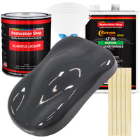 Machinery Gray - Acrylic Lacquer Auto Paint - Complete Gallon Paint Kit with Medium Thinner - Professional Automotive Car Truck Refinish Coating