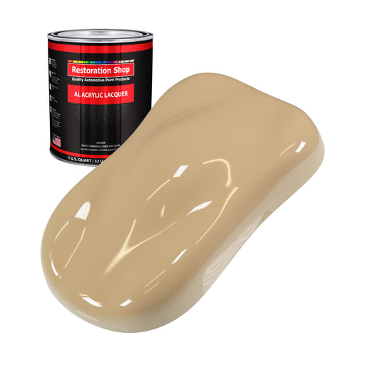 Shoreline Beige - Acrylic Lacquer Auto Paint - Quart Paint Color Only - Professional Gloss Automotive, Car, Truck, Guitar & Furniture Refinish Coating