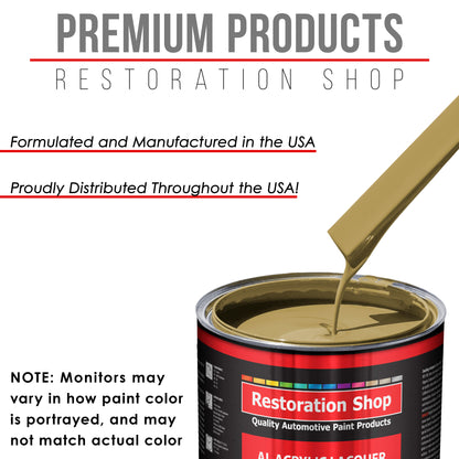 Buckskin Tan - Acrylic Lacquer Auto Paint - Quart Paint Color Only - Professional Gloss Automotive, Car, Truck, Guitar & Furniture Refinish Coating
