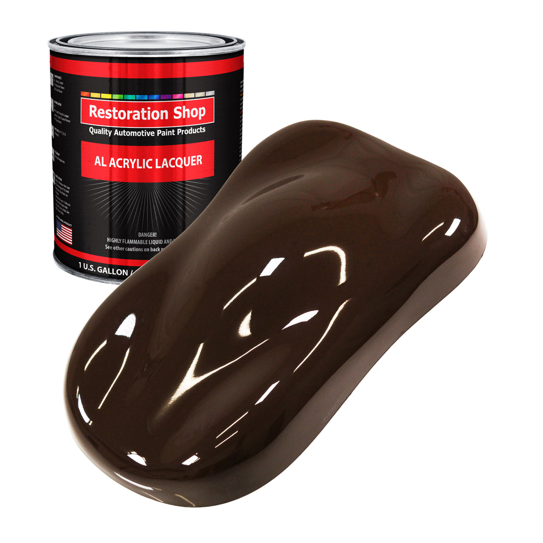 Dakota Brown - Acrylic Lacquer Auto Paint - Gallon Paint Color Only - Professional Gloss Automotive, Car, Truck, Guitar & Furniture Refinish Coating