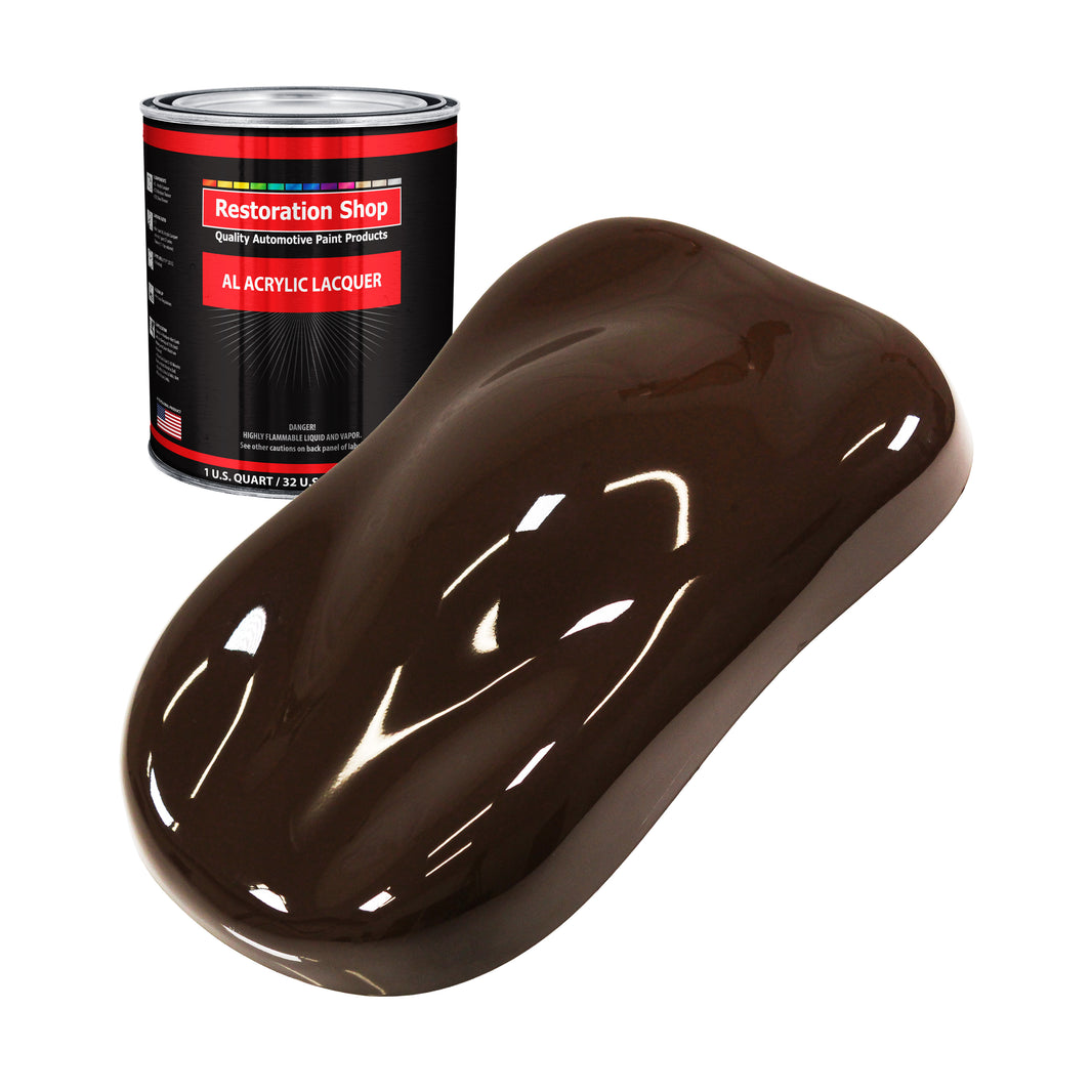 Dakota Brown - Acrylic Lacquer Auto Paint - Quart Paint Color Only - Professional Gloss Automotive, Car, Truck, Guitar & Furniture Refinish Coating