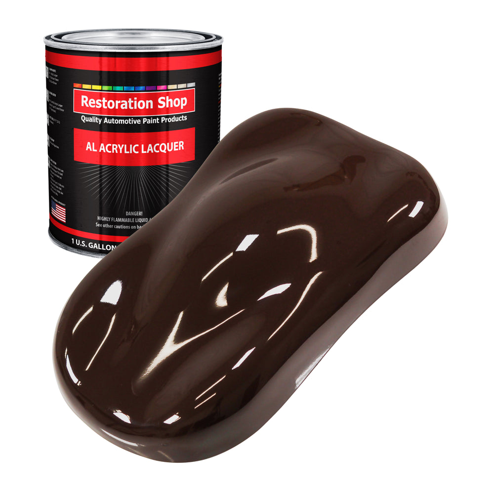 Dark Brown - Acrylic Lacquer Auto Paint - Gallon Paint Color Only - Professional Gloss Automotive, Car, Truck, Guitar & Furniture Refinish Coating
