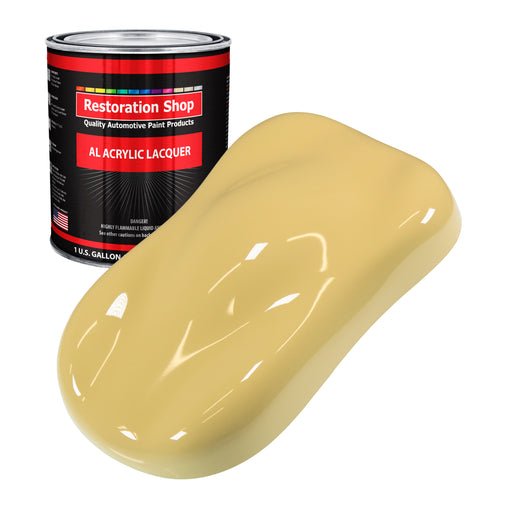 Springtime Yellow - Acrylic Lacquer Auto Paint - Gallon Paint Color Only - Professional Gloss Automotive Car Truck Guitar Furniture - Refinish Coating