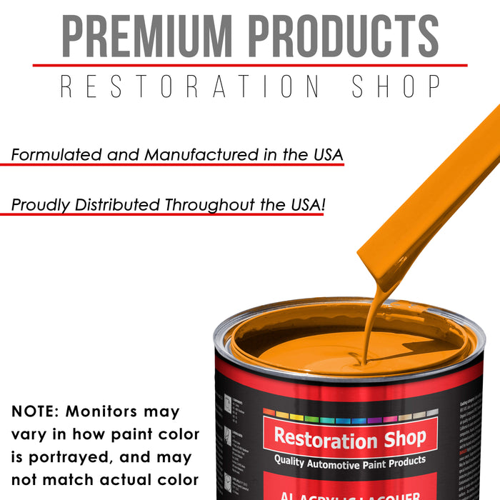 Speed Yellow - Acrylic Lacquer Auto Paint - Gallon Paint Color Only - Professional Gloss Automotive, Car, Truck, Guitar & Furniture Refinish Coating