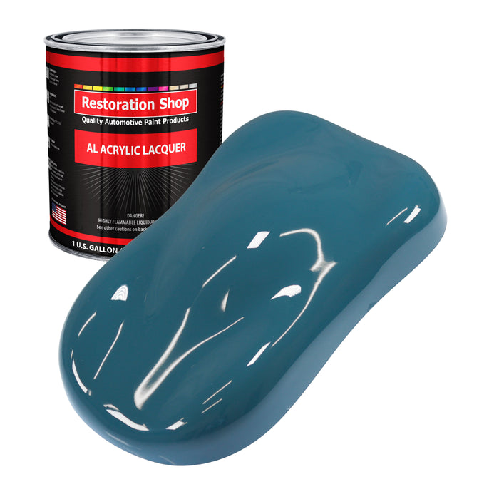 Medium Blue - Acrylic Lacquer Auto Paint - Gallon Paint Color Only - Professional Gloss Automotive, Car, Truck, Guitar & Furniture Refinish Coating