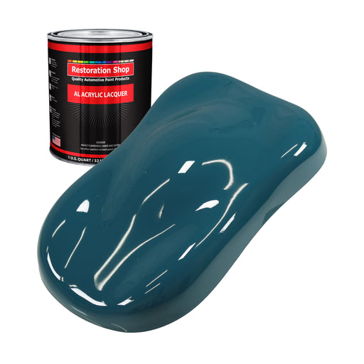 Transport Blue - Acrylic Lacquer Auto Paint - Quart Paint Color Only - Professional Gloss Automotive, Car, Truck, Guitar & Furniture Refinish Coating