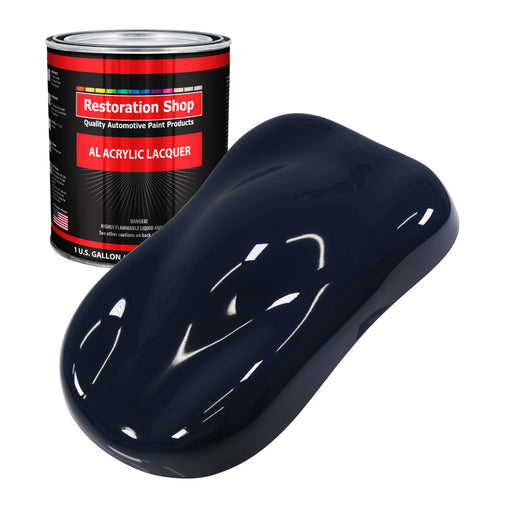 Midnight Blue - Acrylic Lacquer Auto Paint - Gallon Paint Color Only - Professional Gloss Automotive, Car, Truck, Guitar & Furniture Refinish Coating