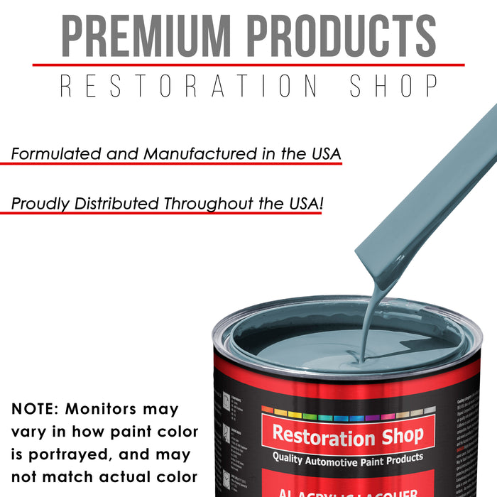 Glacier Blue - Acrylic Lacquer Auto Paint - Complete Gallon Paint Kit with Slow Dry Thinner - Professional Automotive Car Truck Refinish Coating