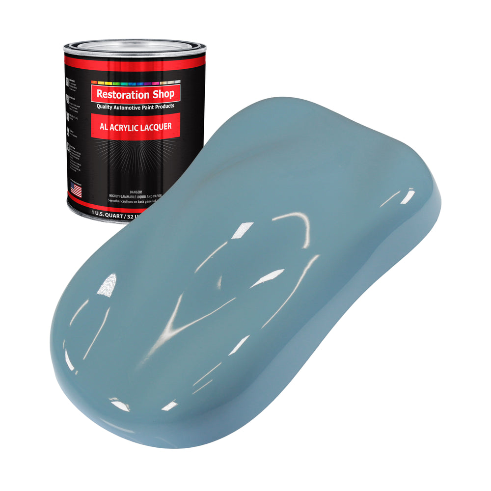 Glacier Blue - Acrylic Lacquer Auto Paint - Quart Paint Color Only - Professional Gloss Automotive, Car, Truck, Guitar & Furniture Refinish Coating