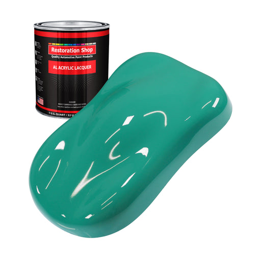 Tropical Turquoise - Acrylic Lacquer Auto Paint - Quart Paint Color Only - Professional Gloss Automotive Car Truck Guitar Furniture - Refinish Coating