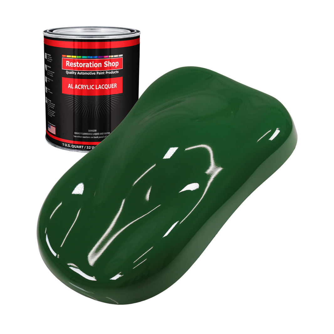 Speed Green - Acrylic Lacquer Auto Paint - Quart Paint Color Only - Professional Gloss Automotive, Car, Truck, Guitar & Furniture Refinish Coating