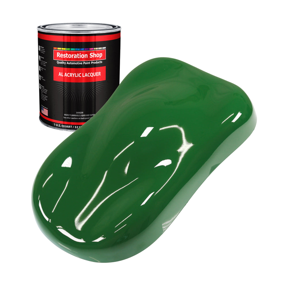 Emerald Green - Acrylic Lacquer Auto Paint - Quart Paint Color Only - Professional Gloss Automotive, Car, Truck, Guitar & Furniture Refinish Coating