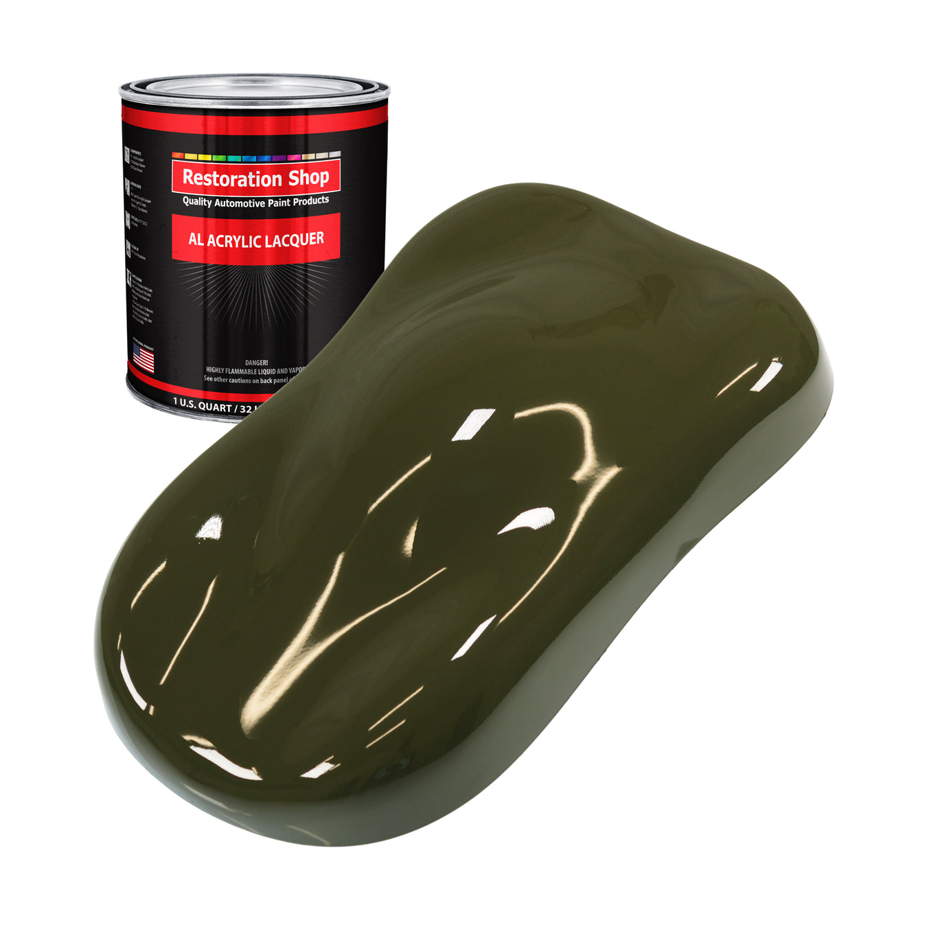 Acrylic Lacquer Paint - Olive Drab Green