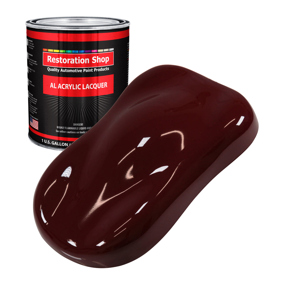 Carmine Red - Acrylic Lacquer Auto Paint - Gallon Paint Color Only - Professional Gloss Automotive, Car, Truck, Guitar & Furniture Refinish Coating