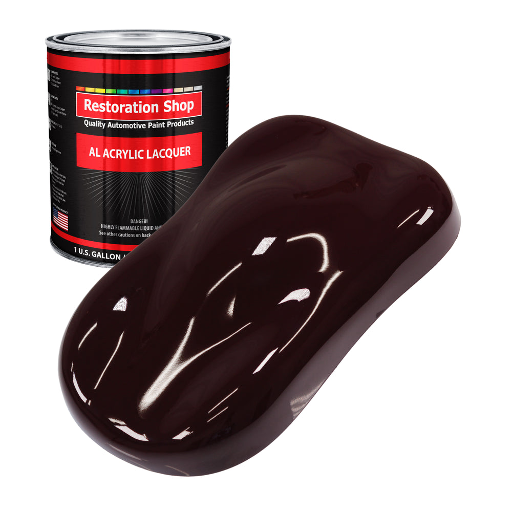 Royal Maroon - Acrylic Lacquer Auto Paint - Gallon Paint Color Only - Professional Gloss Automotive, Car, Truck, Guitar & Furniture Refinish Coating