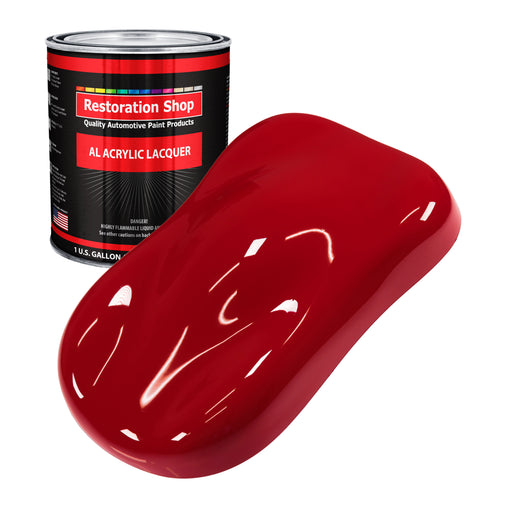 Quarter Mile Red - Acrylic Lacquer Auto Paint - Gallon Paint Color Only - Professional Gloss Automotive Car Truck Guitar Furniture - Refinish Coating