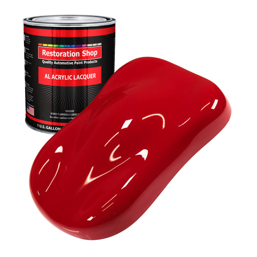 Torch Red - Acrylic Lacquer Auto Paint - Gallon Paint Color Only - Professional Gloss Automotive, Car, Truck, Guitar & Furniture Refinish Coating