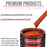 Charger Orange - Acrylic Lacquer Auto Paint - Complete Quart Paint Kit with Medium Thinner - Professional Automotive Car Truck Guitar Refinish Coating