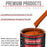 Hugger Orange - Acrylic Lacquer Auto Paint - Complete Gallon Paint Kit with Slow Dry Thinner - Professional Automotive Car Truck Refinish Coating