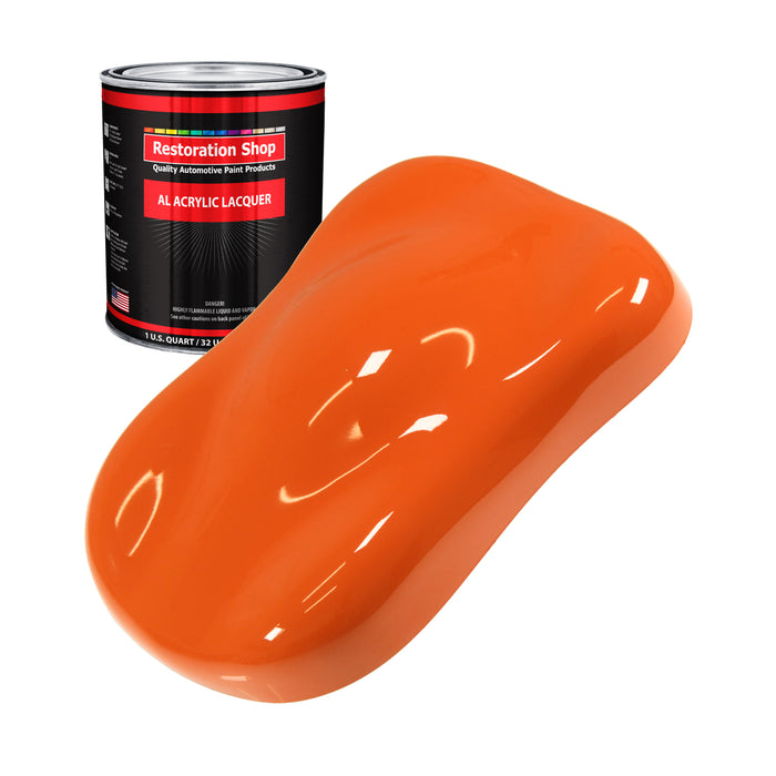 Sunset Orange - Acrylic Lacquer Auto Paint - Quart Paint Color Only - Professional Gloss Automotive, Car, Truck, Guitar & Furniture Refinish Coating
