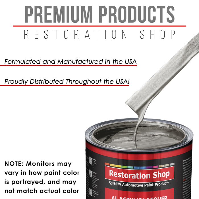 Sterling Silver Metallic - Acrylic Lacquer Auto Paint - Gallon Paint Color Only - Professional High Gloss Automotive Car Truck Guitar Refinish Coating