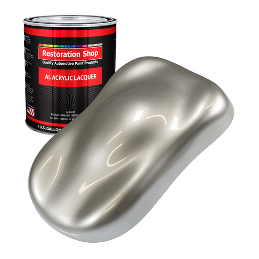 Pewter Silver Metallic - Acrylic Lacquer Auto Paint - Gallon Paint Color Only - Professional High Gloss Automotive Car Truck Guitar Refinish Coating