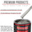 Titanium Gray Metallic - Acrylic Lacquer Auto Paint - Complete Gallon Paint Kit with Medium Thinner - Pro Automotive Car Truck Guitar Refinish Coating