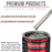 Titanium Gray Metallic - Acrylic Lacquer Auto Paint - Complete Gallon Paint Kit with Slow Dry Thinner - Pro Automotive Car Truck Refinish Coating