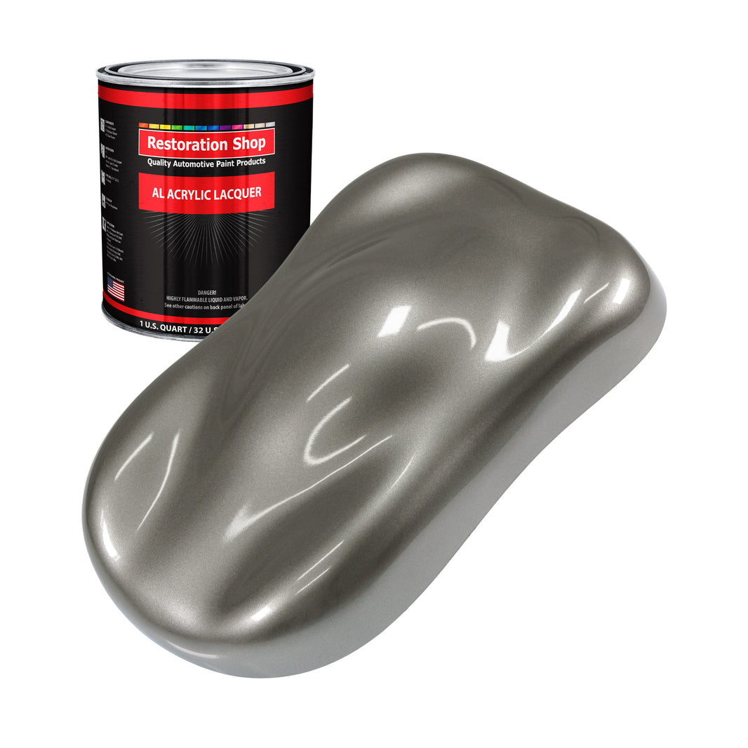 Graphite Gray Metallic - Acrylic Lacquer Auto Paint (Quart Paint Color Only) Professional Gloss Automotive Car Truck Guitar Furniture Refinish Coating