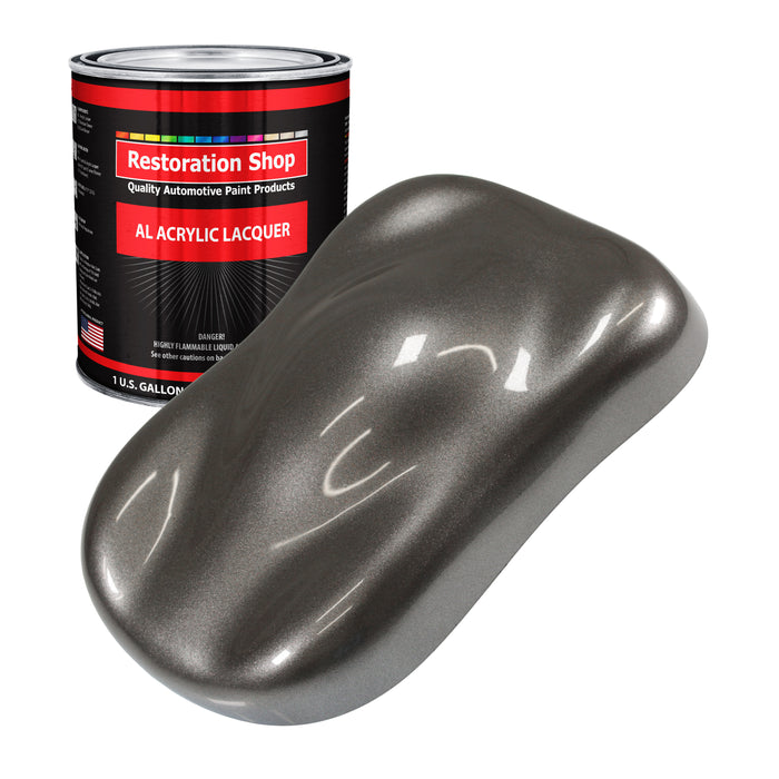 Tunnel Ram Gray Metallic - Acrylic Lacquer Auto Paint - Gallon Paint Color Only - Professional High Gloss Automotive Car Truck Guitar Refinish Coating