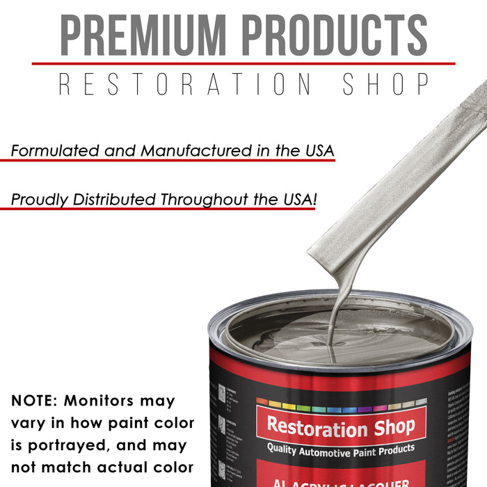 Bright Silver Metallic - Acrylic Lacquer Auto Paint - Gallon Paint Color Only - Professional High Gloss Automotive Car Truck Guitar Refinish Coating