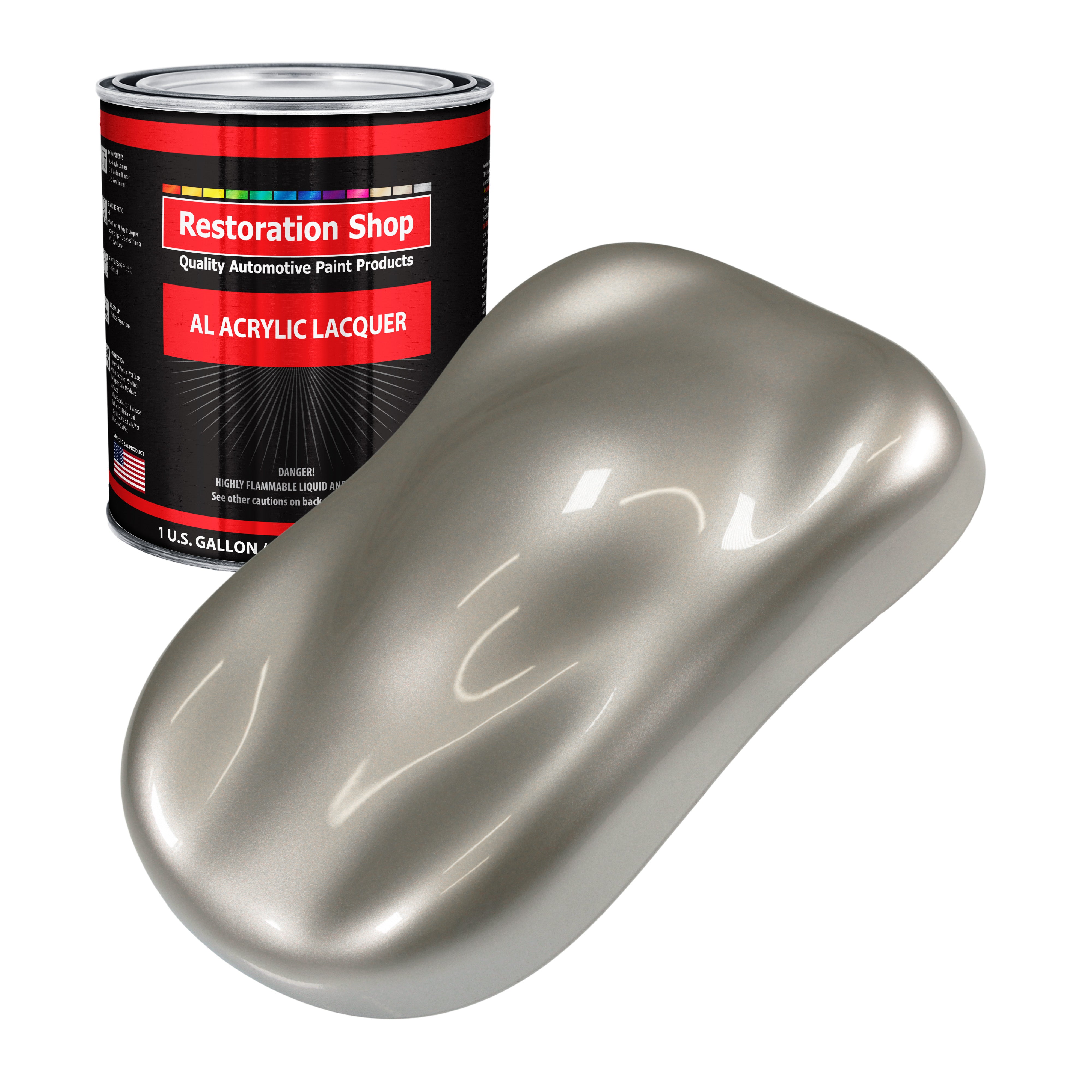 Bright Silver Metallic Acrylic Lacquer - 1 Gal. – TCP Global