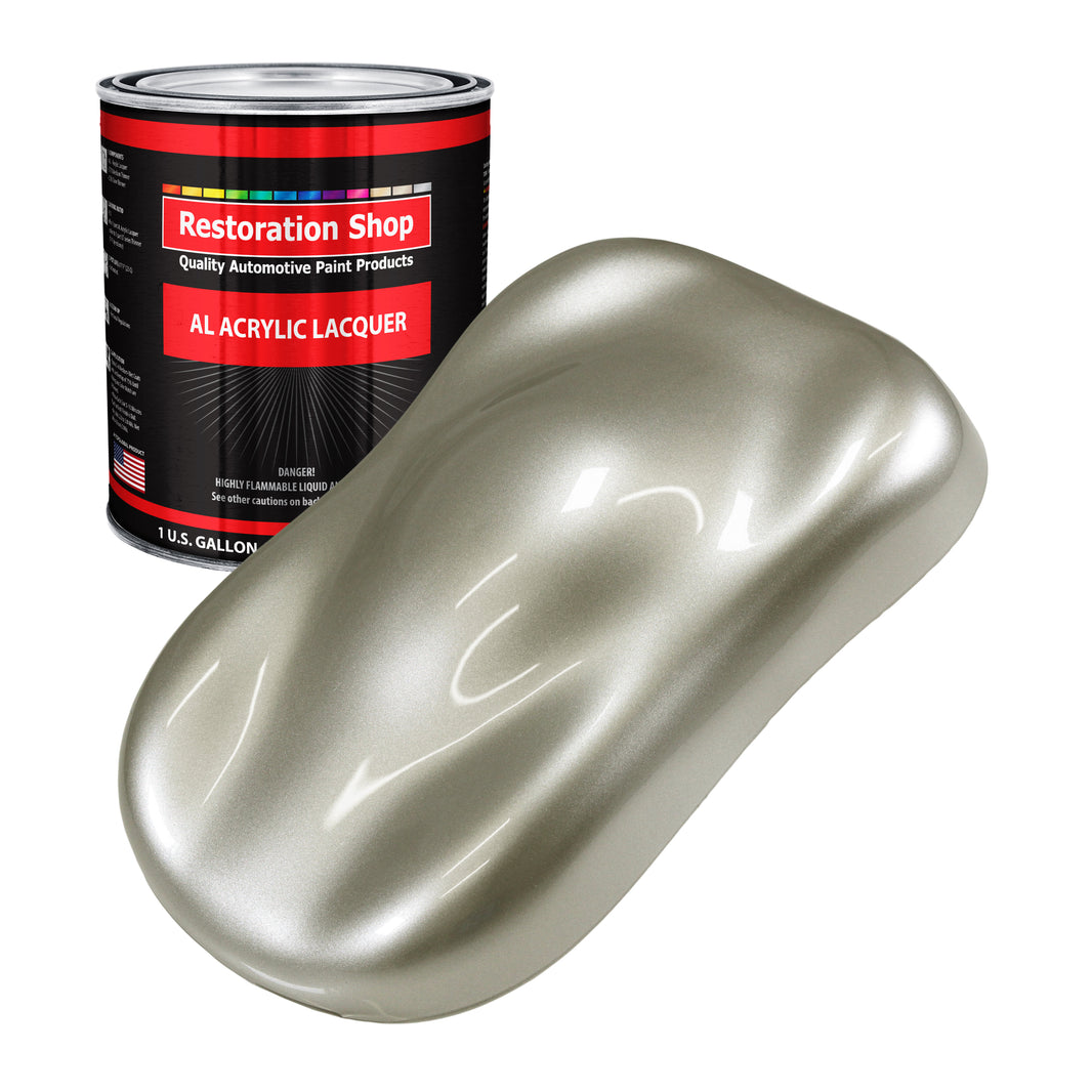 Galaxy Silver Metallic - Acrylic Lacquer Auto Paint - Gallon Paint Color Only - Professional High Gloss Automotive Car Truck Guitar Refinish Coating