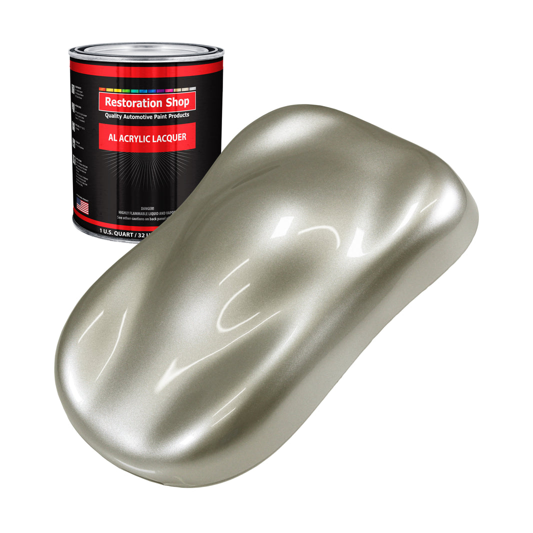 Galaxy Silver Metallic - Acrylic Lacquer Auto Paint (Quart Paint Color Only) Professional Gloss Automotive Car Truck Guitar Furniture Refinish Coating
