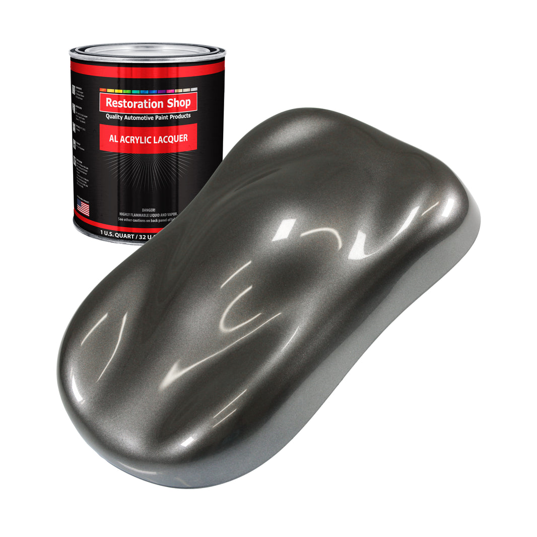 Chop Top Silver Metallic - Acrylic Lacquer Auto Paint - Quart Paint Color Only - Professional High Gloss Automotive Car Truck Guitar Refinish Coating