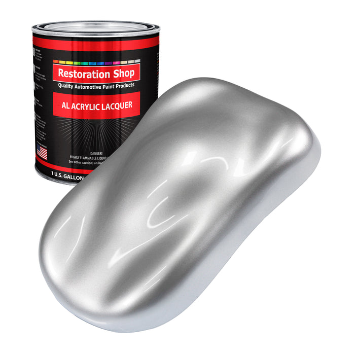Iridium Silver Metallic - Acrylic Lacquer Auto Paint - Gallon Paint Color Only - Professional High Gloss Automotive Car Truck Guitar Refinish Coating