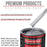 Iridium Silver Metallic - Acrylic Lacquer Auto Paint - Complete Gallon Paint Kit with Medium Thinner - Pro Automotive Car Truck Refinish Coating