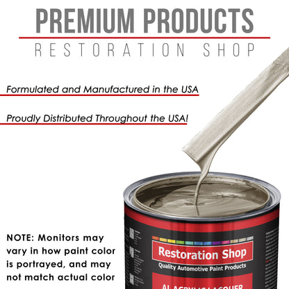Cashmere Gold Metallic - Acrylic Lacquer Auto Paint - Gallon Paint Color Only - Professional High Gloss Automotive Car Truck Guitar Refinish Coating