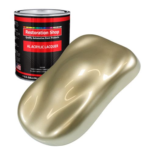 Champagne Gold Metallic - Acrylic Lacquer Auto Paint - Gallon Paint Color Only - Professional High Gloss Automotive Car Truck Guitar Refinish Coating