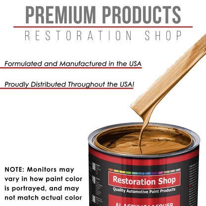 Sunburst Orange Metallic - Acrylic Lacquer Auto Paint - Quart Paint Color Only - Professional High Gloss Automotive Car Truck Guitar Refinish Coating